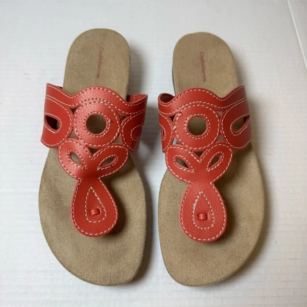 Croft & Barrow Peach Thong Sandals